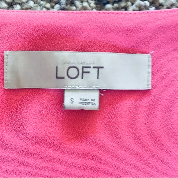 Loft Pink Tank Orange Color Block - Picture 4 of 8